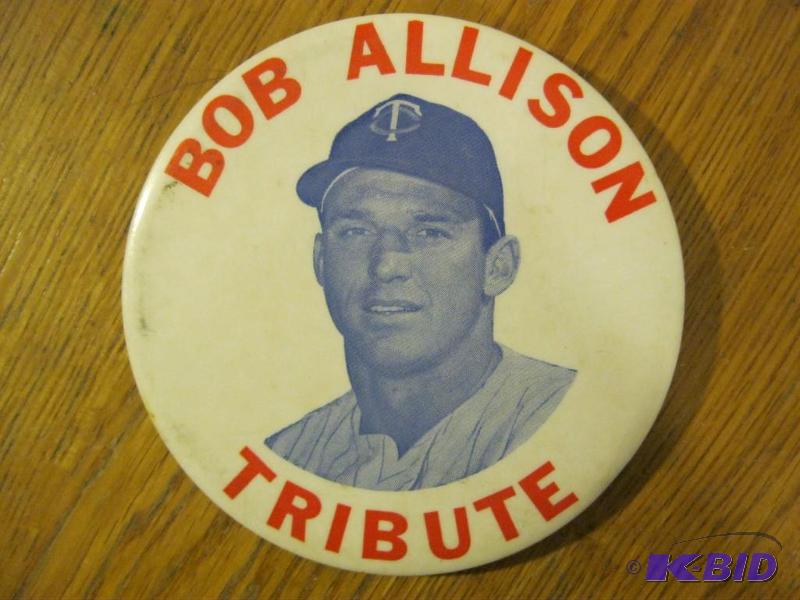 lot 152 image: Large Vintage Bob Allison Tribute Button....