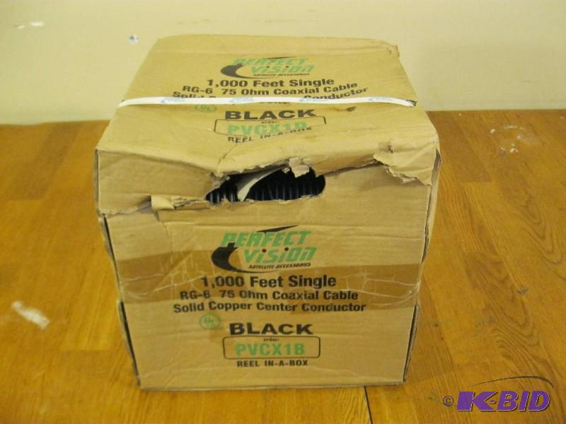 lot 156 image: Box Of Long Coaxial Cable...