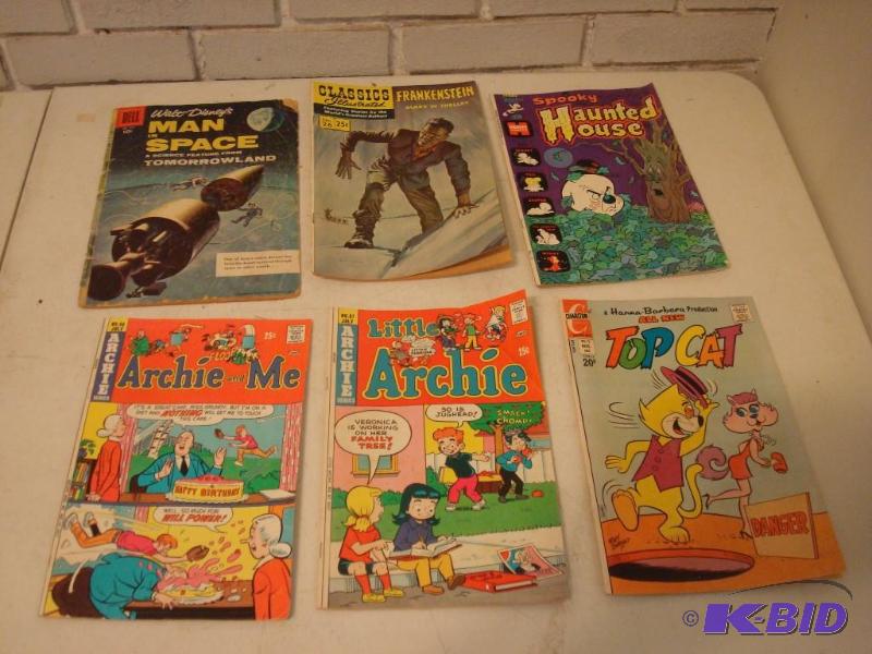 lot 157 image: Lot Of Vintage Comics Frankenstein. Some Wear...
