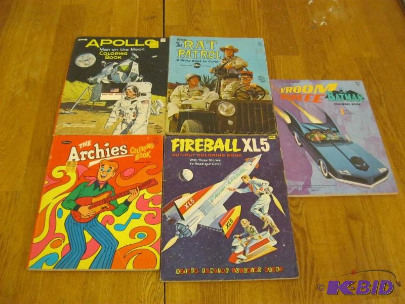 lot 168 image: Lot Of Vintage Coloring&nbspBooks. ...