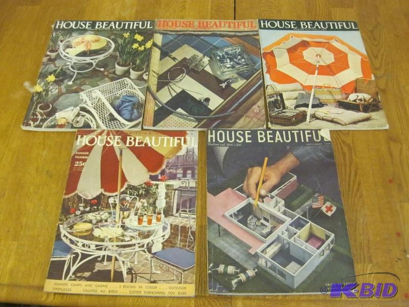 lot 178 image: Lot Of House Beautiful Magazines 1930s 40s...