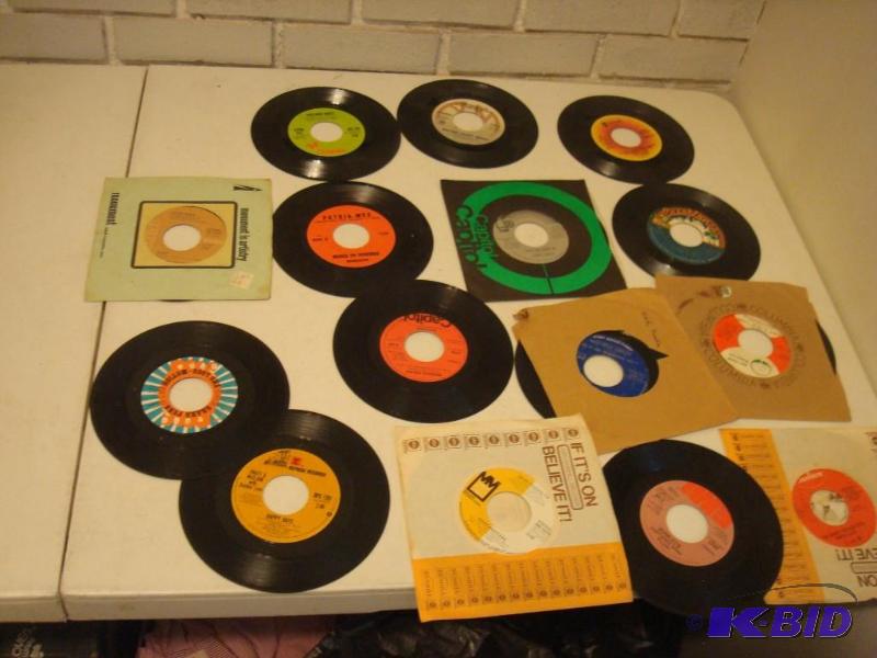 lot 180 image: Lot Of 45s Records...