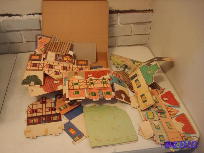 lot 186 image: Lot Of Vintage Paper Houses...