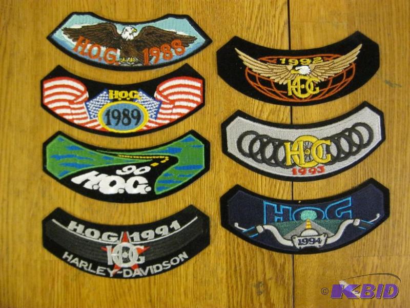 lot 193 image: Lot Of Harley Davidson Hog Patches...