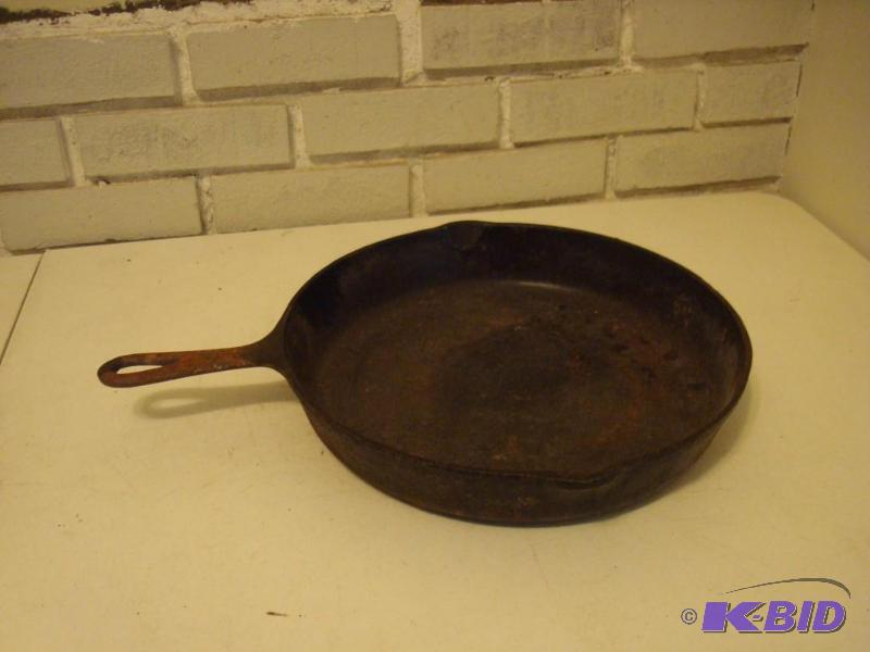lot 205 image: Cast Iron Pan, Show Wear...