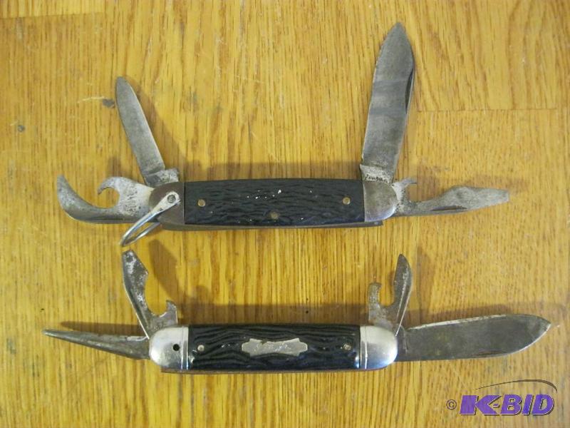 lot 210 image: Pair Of Vintage Pocket Knives...