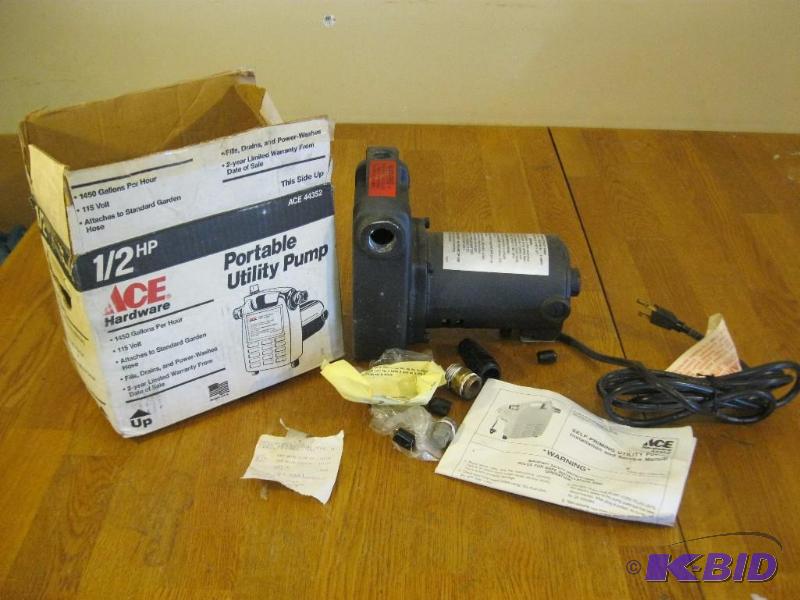 lot 212 image: Utility Pump, Untested...