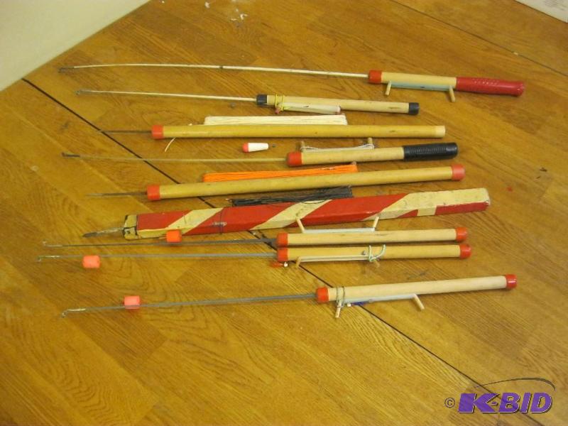 lot 222 image: Lot Of Ice Fishing Poles...