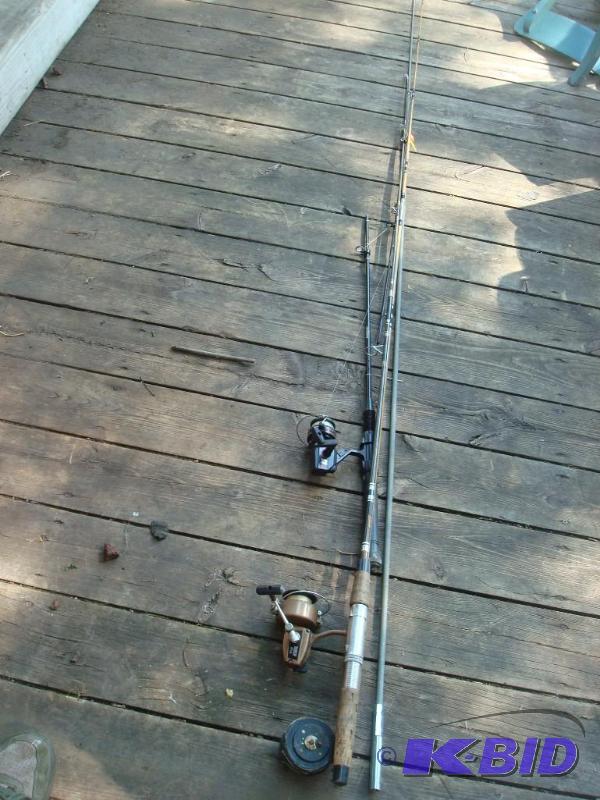 lot 232 image: Pair Of Vintage Fishing Poles...