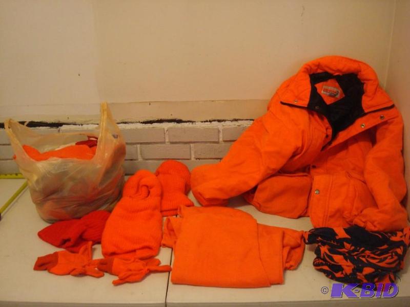 lot 234 image: Lot Of Orange Hunting Items...