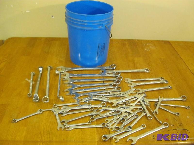 lot 244 image: Bucket Filled With Wrenches...