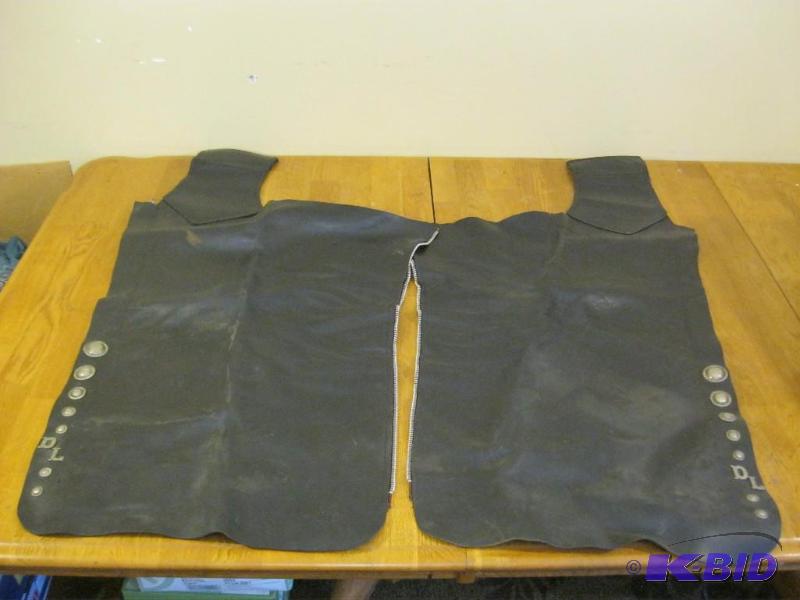 lot 255 image: Pair Of Leather Chaps...
