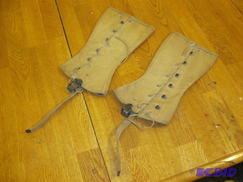 lot 257 image: Pair Of Vintage Leggings. Maybe Millitary&nbs...