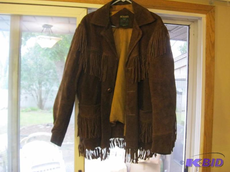 lot 258 image: Vintage Schott Fringe Jacket...