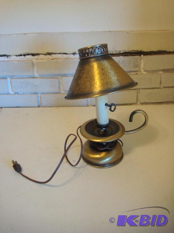 lot 261 image: Candle Style Lamp, Some Wear...