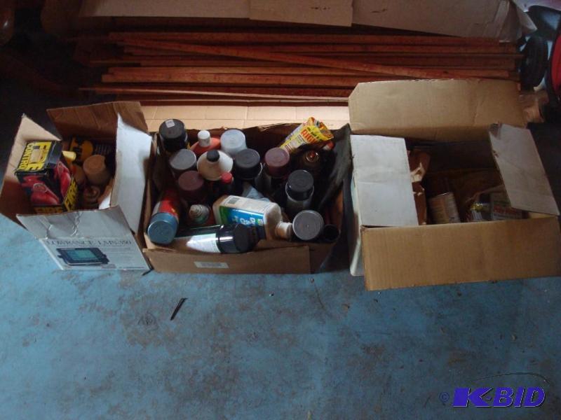 lot 297 image: Boxes Of Paints And Sprays...