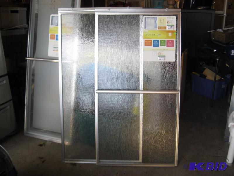 lot 318 image: New ShowerBath Door. No RailsHardware. Reta...