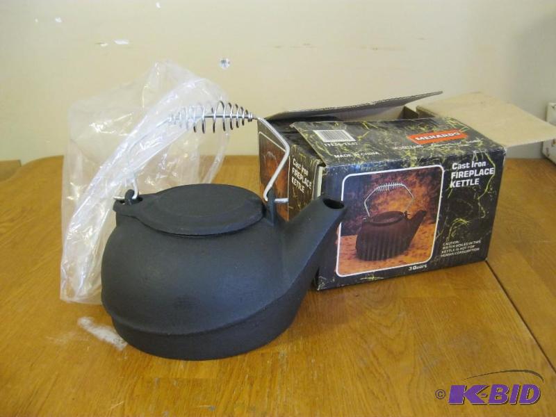 lot 47 image: Cast Iron Fireplace Kettle. New....