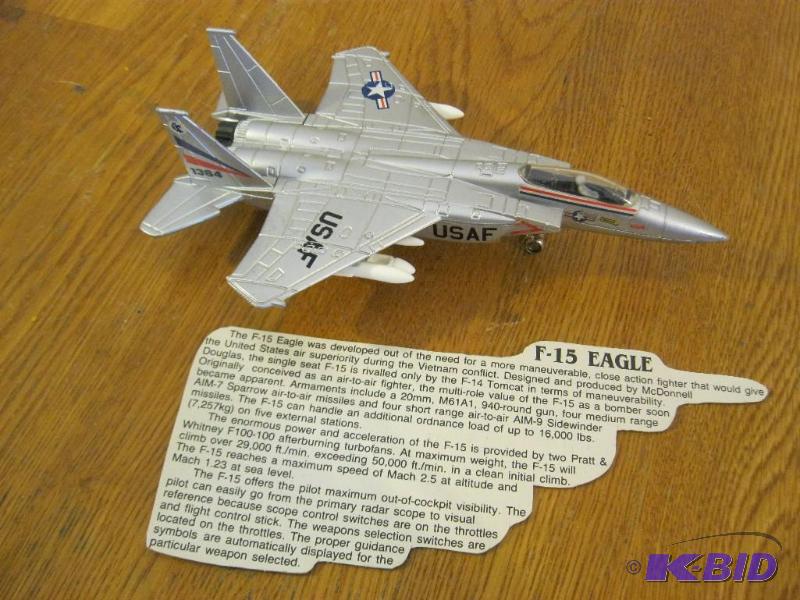 lot 6 image: Ertl&nbspDie-Cast F-15 Eagle...