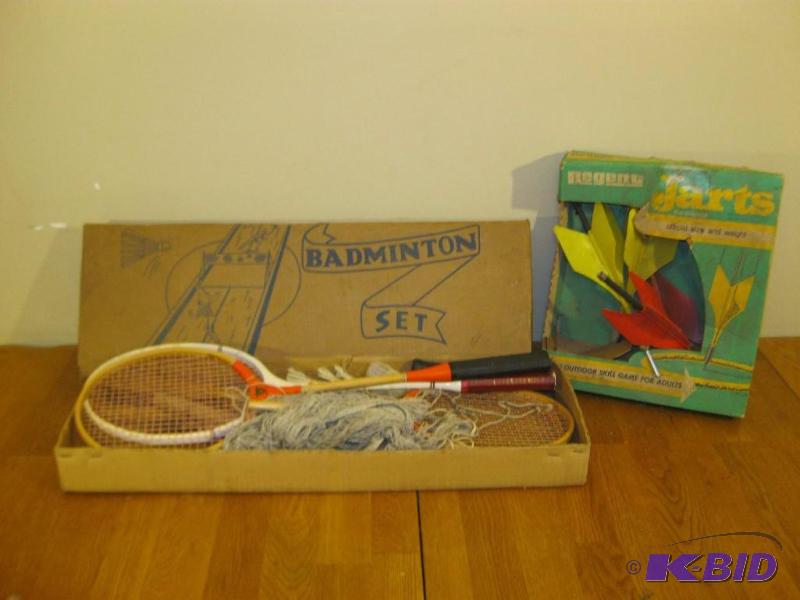 lot 72 image: Vintage Lawn Games. Jarts&nbspAnd Badminton....