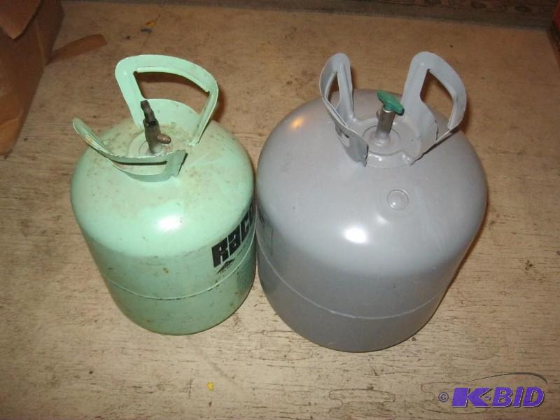 lot 75 image: Pair Of Metal Tanks. ...
