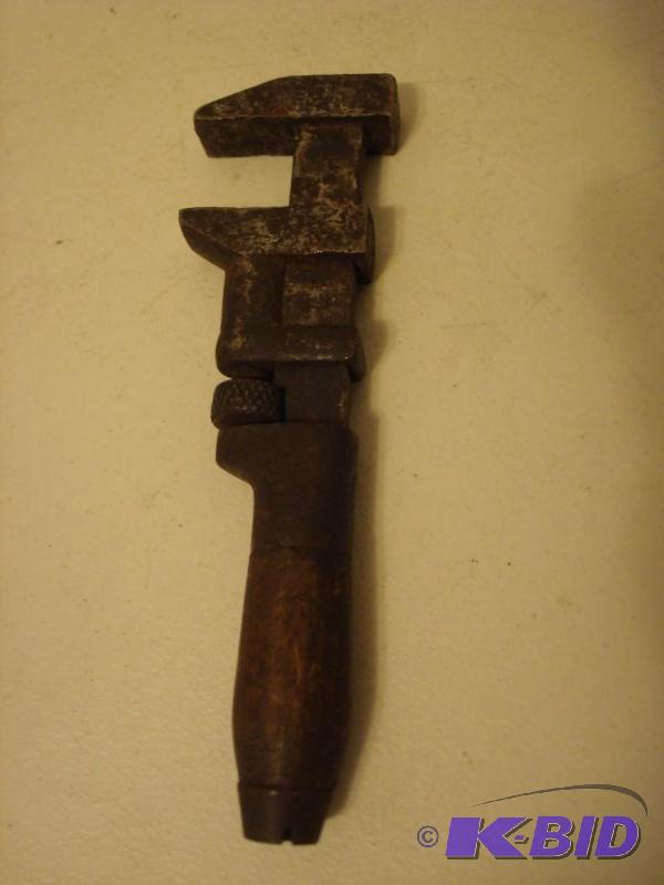 lot 84 image: Vintage Wrench Wood Handle....