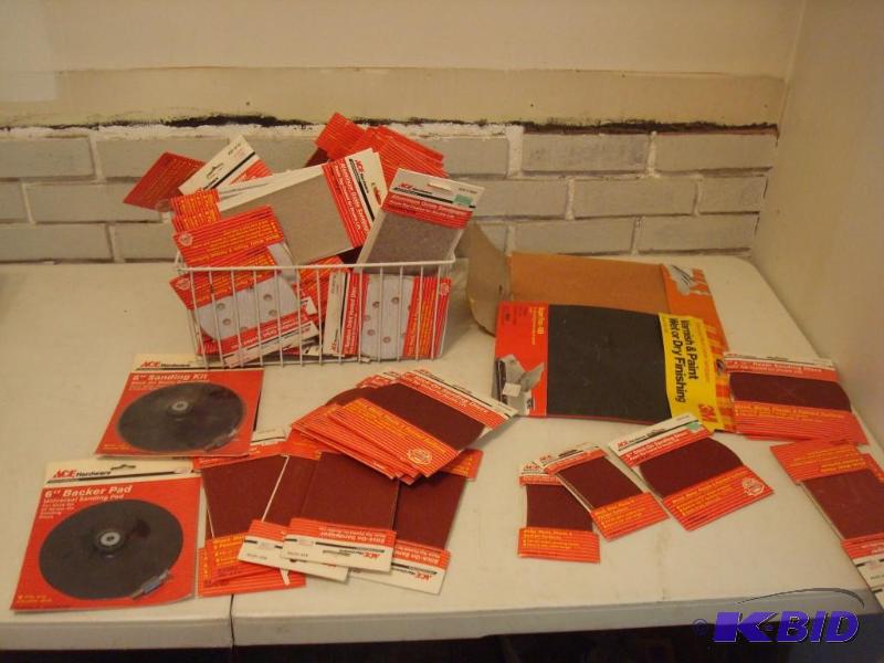lot 89 image: Huge Lot Of Sand Paper And Pads ...