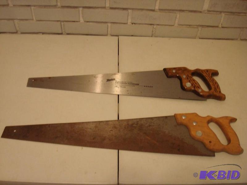 lot 93 image: Pair of Hand Saws. ...