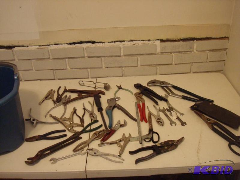 lot 94 image: Large Lot Pliers And Other Misc. Tools....