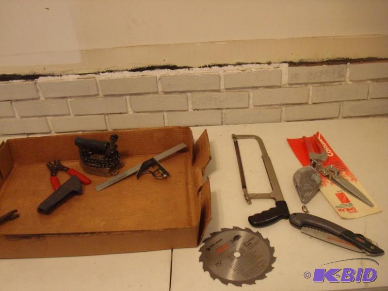 lot 95 image: Lot Of Tools Includes New Shear And Saws....