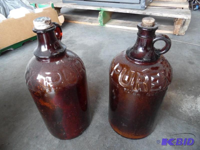 amber colored jugs