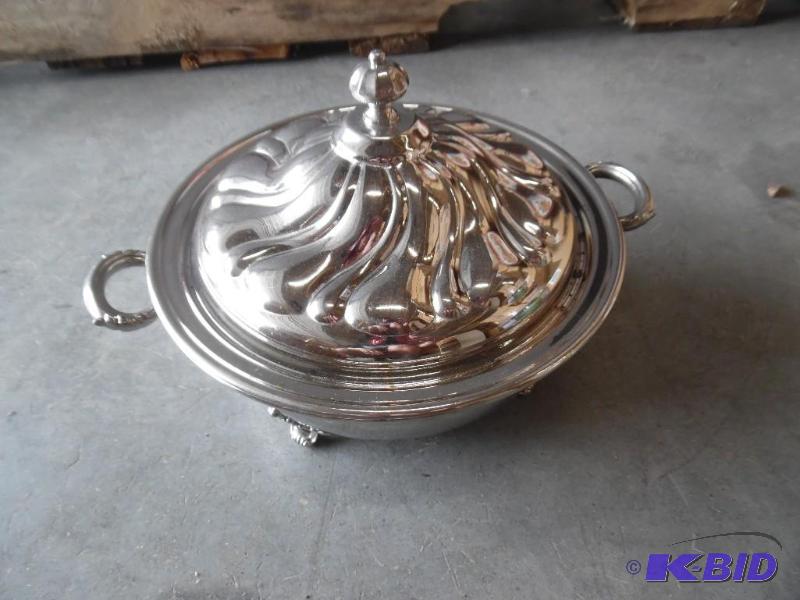 Silver serving dish