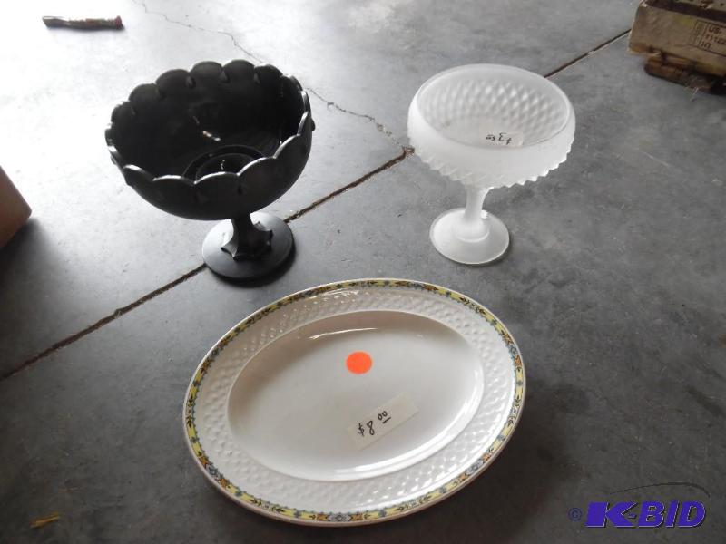 Decorative plate, glassware