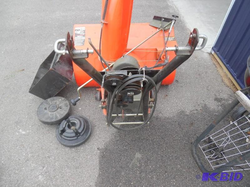 lot 12 image: Ariens Snowblower -3" wide path -Hooks u...