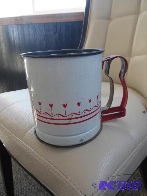 vintage flour sifter