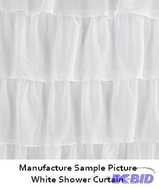 Gypsy Shower Curtain - White - Layers of gath...