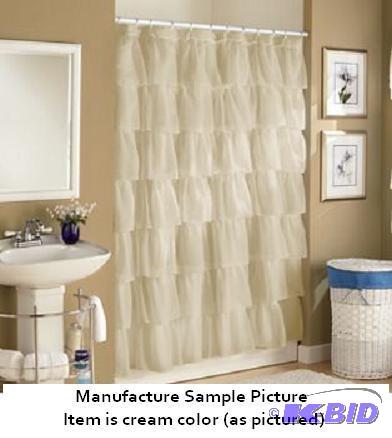 Gypsy Shower Curtain - Cream color - Layers o...