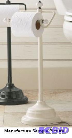 Rustic Floor Standing Tissue Holder - Cream C...