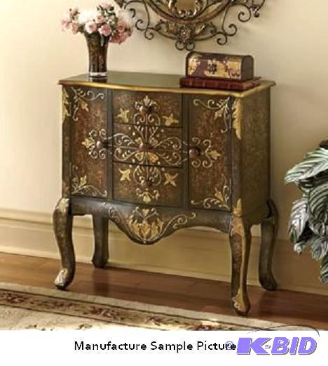 Ornate Wooden Console - This lavish console c...