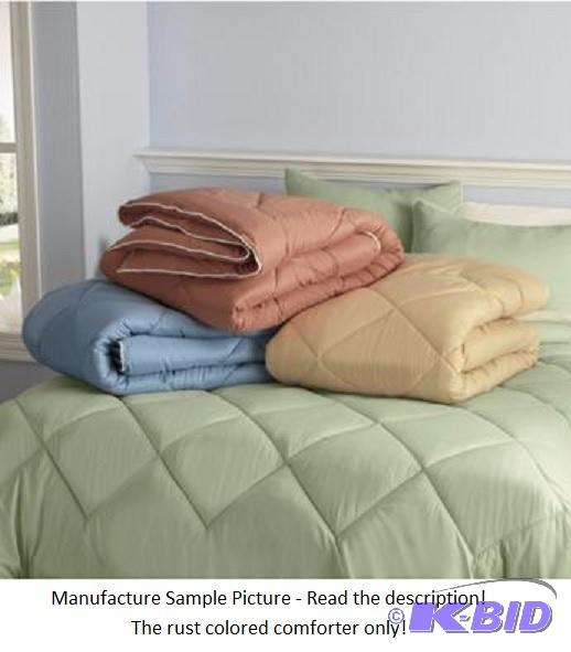 Microfiber Comforter - Queen - Rust color -&n...