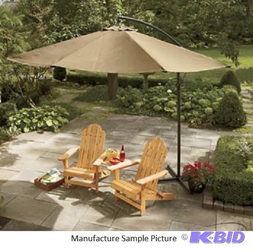 lot 38 image: Offset Tilting Umbrella - Beige -&nbspOffset...