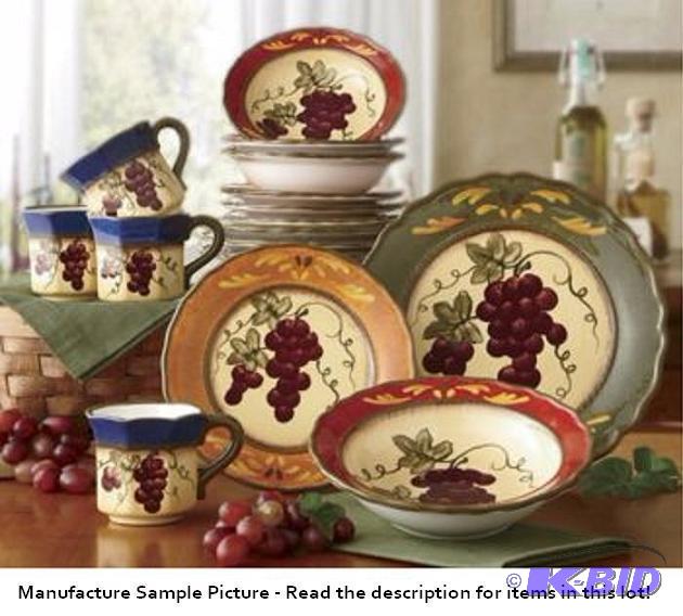lot 65 image: Marciana Grape Dinnerware Set - Hand-painted ...