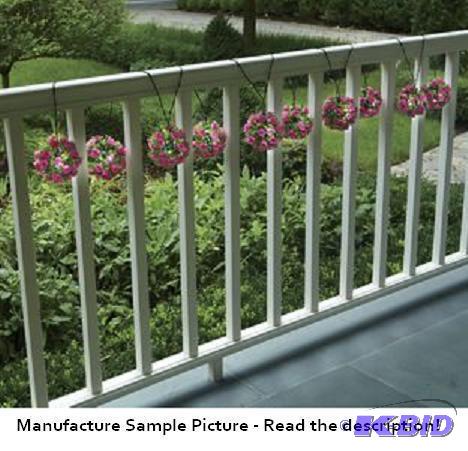 lot 69 image: 10 Piece Pink Floral Topiary Set - Garden-par...