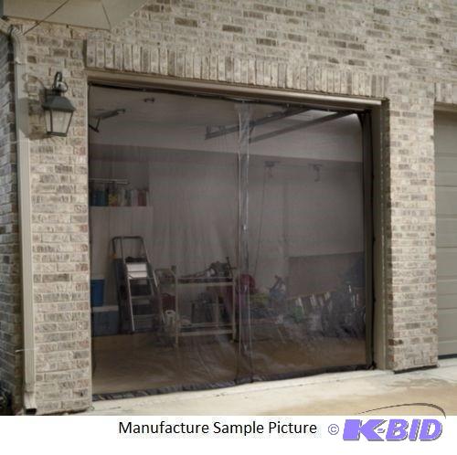 lot 7 image: Instant Double Car Garage Door Screen - The c...
