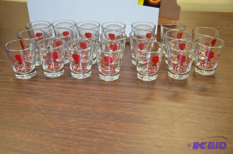 lot 108 image: 20 Hell-Cat Maggie shot glasses- brand new ne...