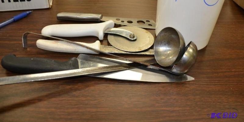 lot 109 image: lot of commercial kitchen utensils...
