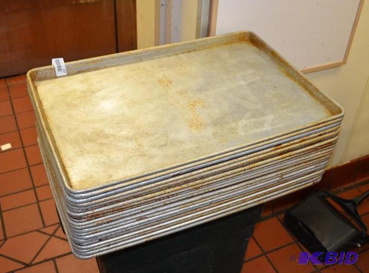 lot 112 image: 20 Large Commercial baking sheets 18" x2...