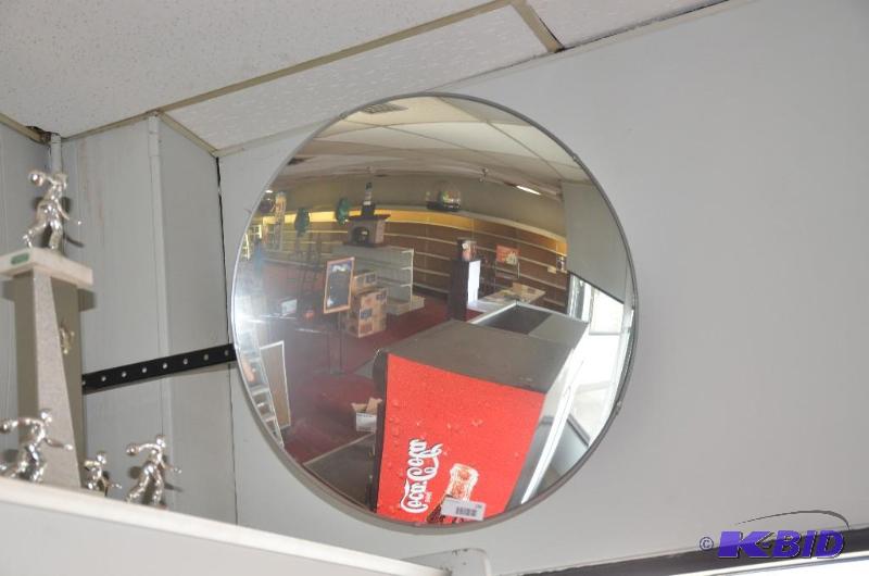 lot 134 image: Two Security Convex Safety Mirror. Bring your...