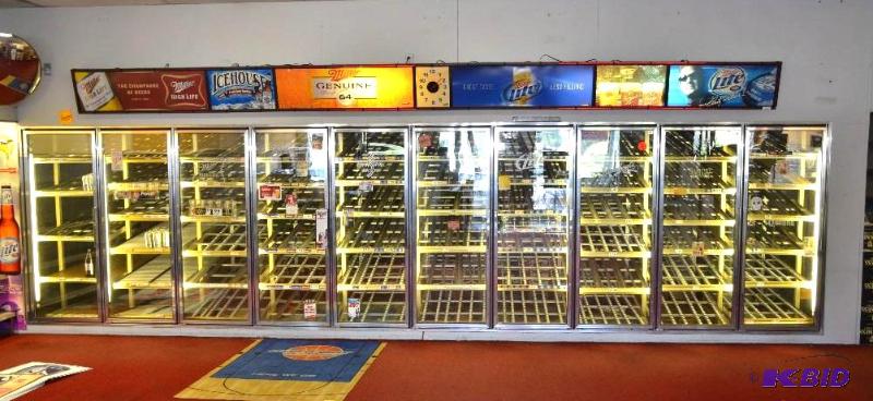 lot 136 image: Custom Built Walk-in Cooler with 10 Single&nb...