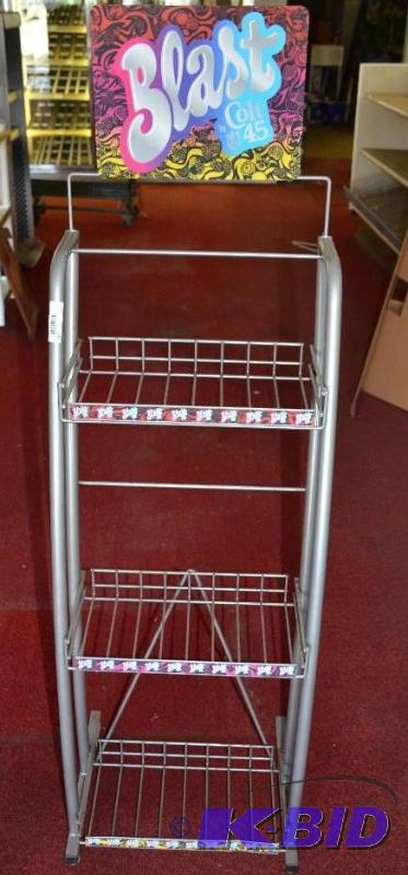 lot 143 image: Blast by Colt 45 Wire Display Rack. 17&quotx...